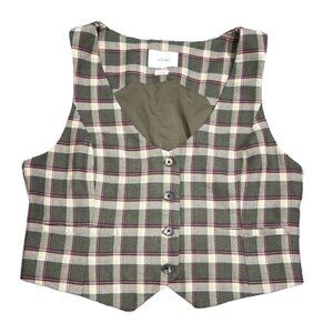 Wilfred Plaid Vest